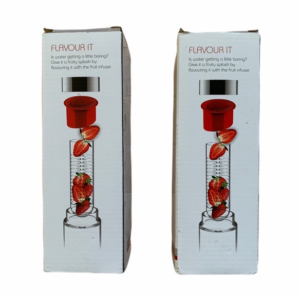 NIB Asobu Glass Water Bottle With Fruit Infuser Exercise Fitness Healthy - Picture 3 of 12